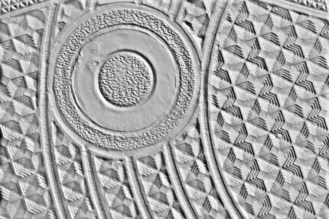 A shoe sole pattern in 3D image